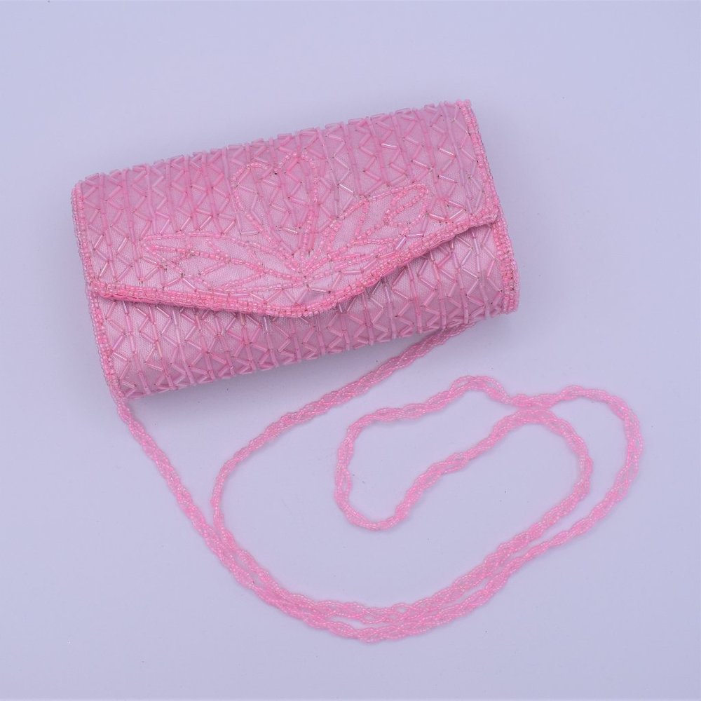 Pretty in Pink - Small Beaded Purse